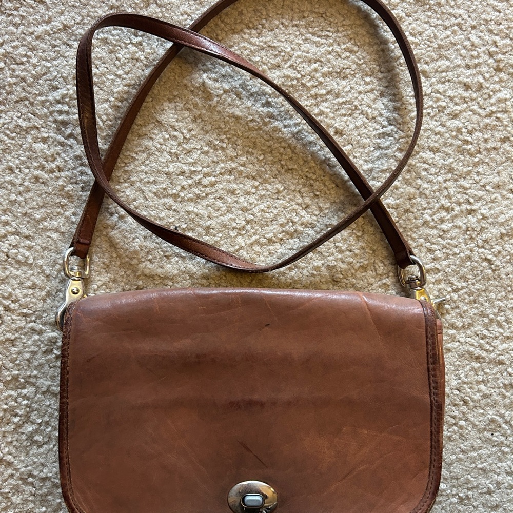 Brown Leather Crossbody Bag